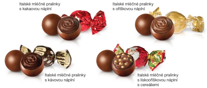 Italské mléčné pralinky_800